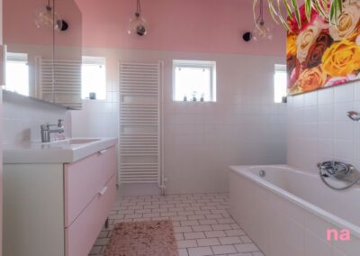 Roze badkamer