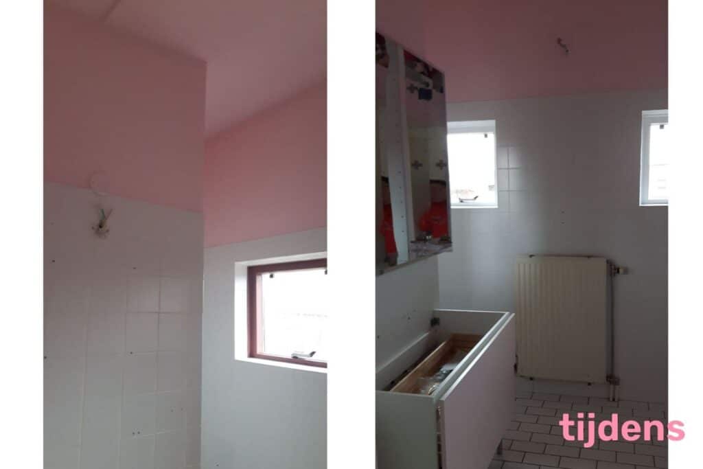 Badkamer almere tijdens bouw